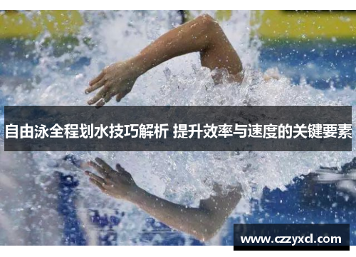 自由泳全程划水技巧解析 提升效率与速度的关键要素